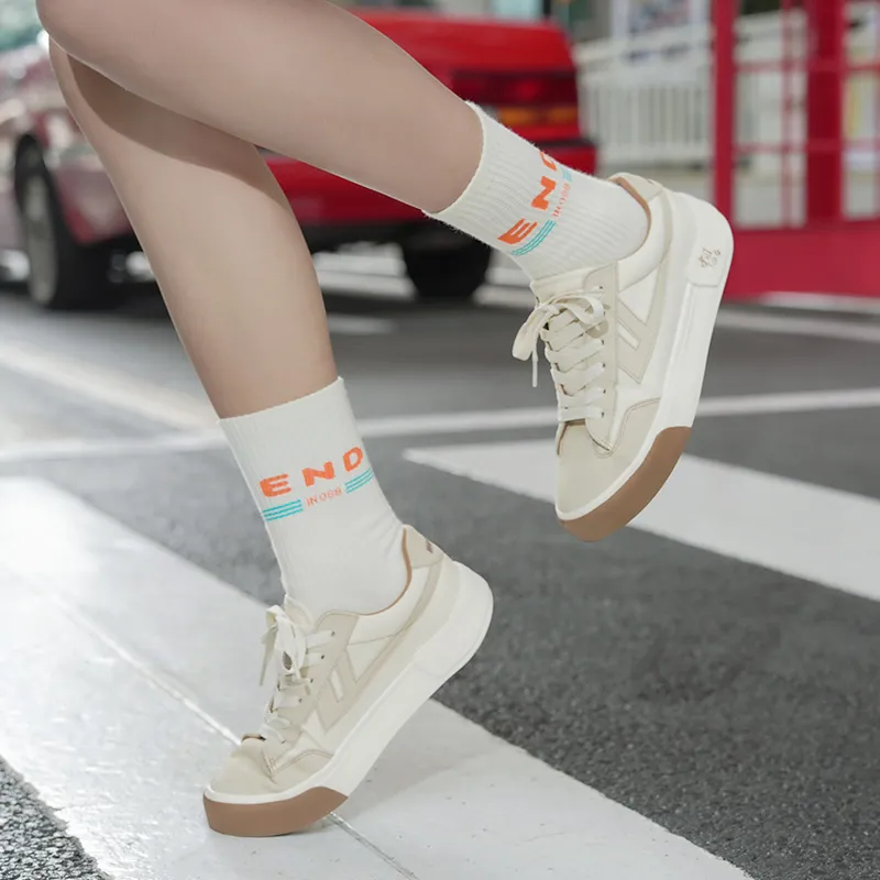 Warrior Chinoiserie Collection Multicolor Small Heel Low Top Retro Sports Canvas Shoes Unisex Khaki-5