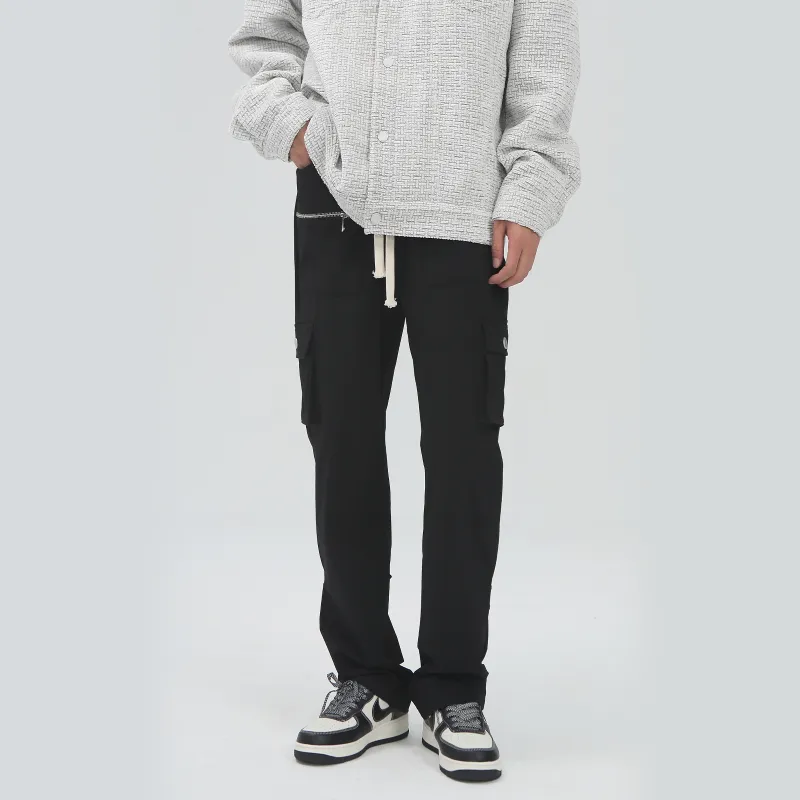 PASET Casual Pants Unisex Black-7