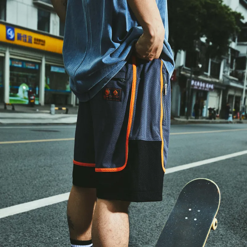 BURNIN x LINING Casual Shorts Unisex Black Gray-4