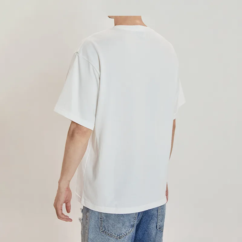 Cheng Jin Yi Bureau Elbow-Length Sleeved T-Shirt Unisex White-5