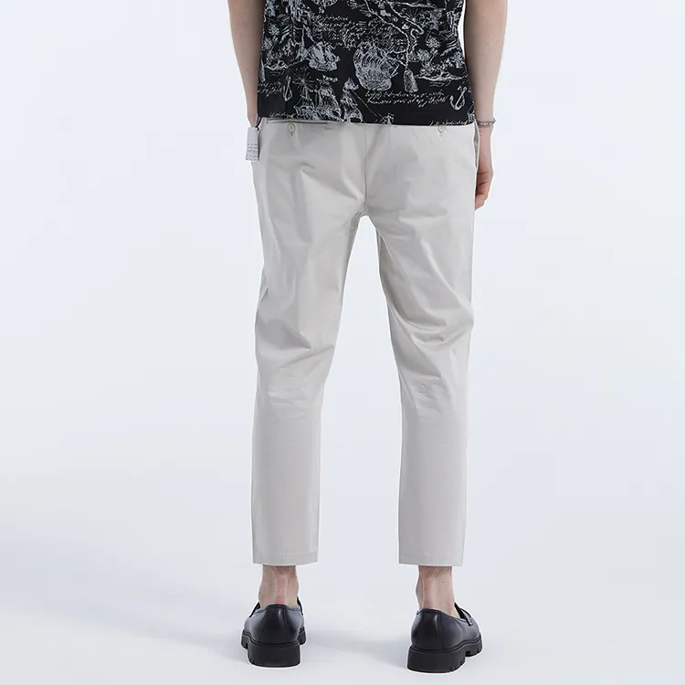 DAVID NAMAN Casual Pants Men Ecru-6