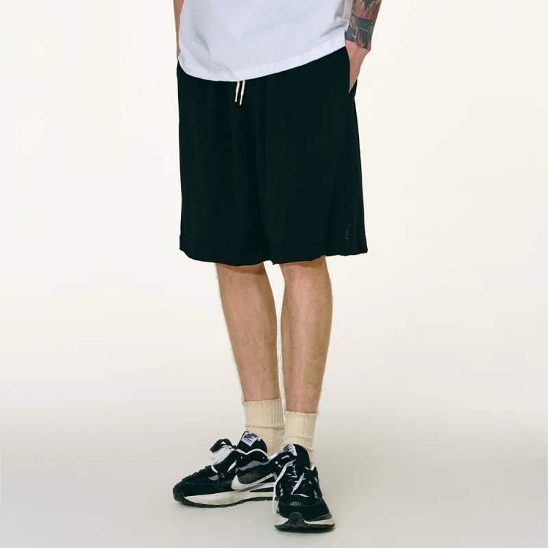 MATCHA STORY Goat Casual Shorts Unisex Black-3