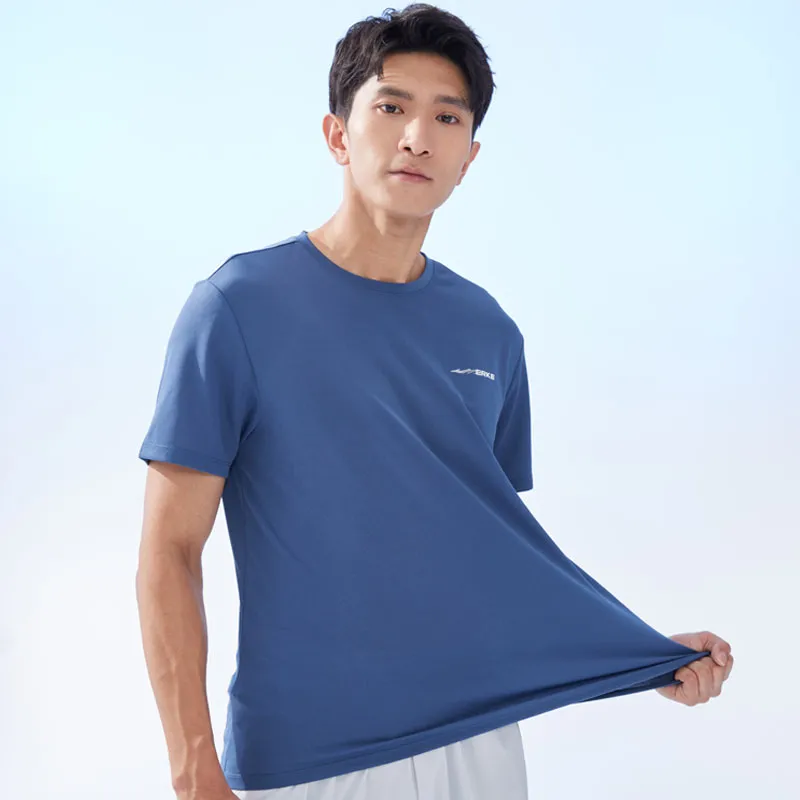 Erke T Shirt Men's Melt Ice Blue-4