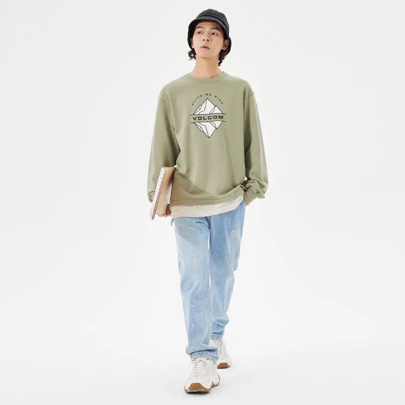 VOLCOM Sweatshirts Unisex Army Green-2