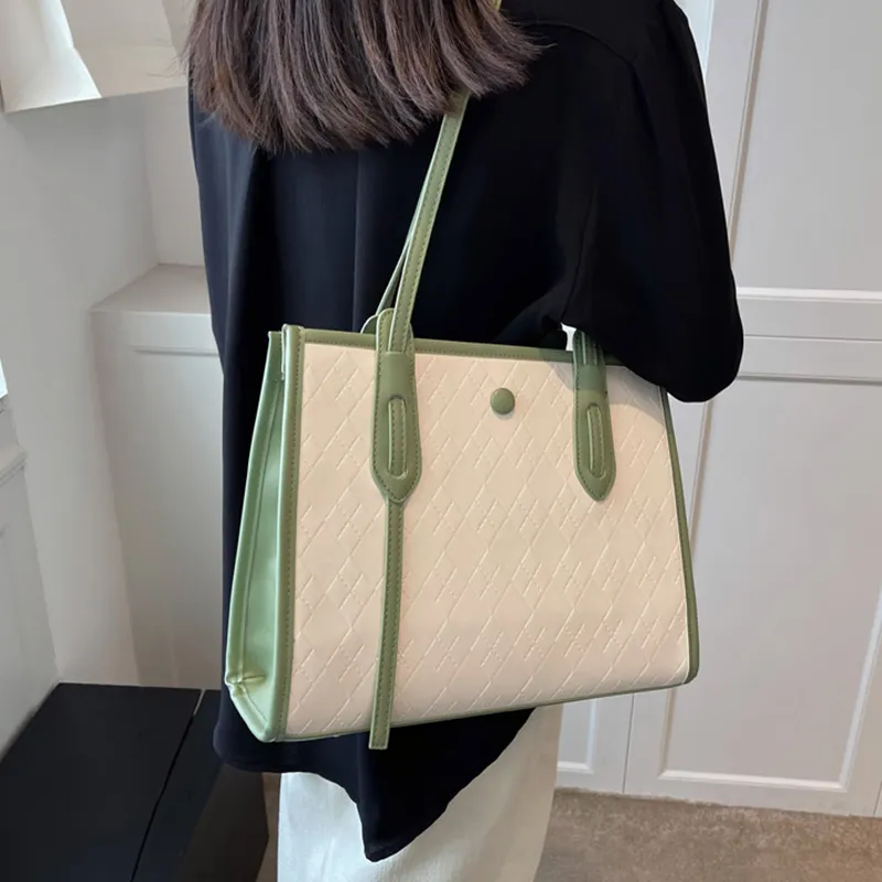 JANE KLAIN Pu Shoulder Bag Women's Pink/Green/Khaki-3