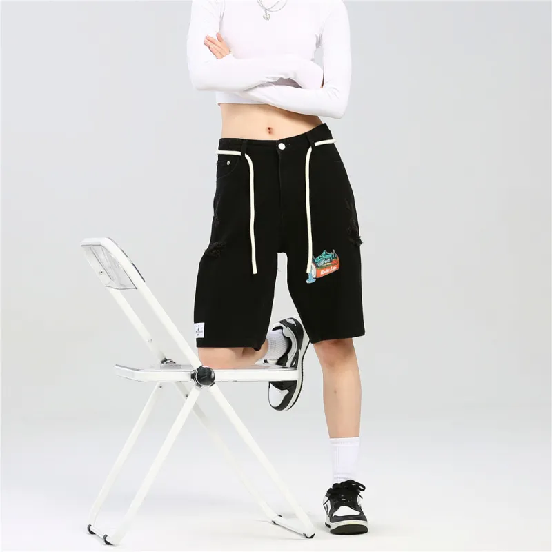 Unite Life HOODS Denim Shorts Unisex-11