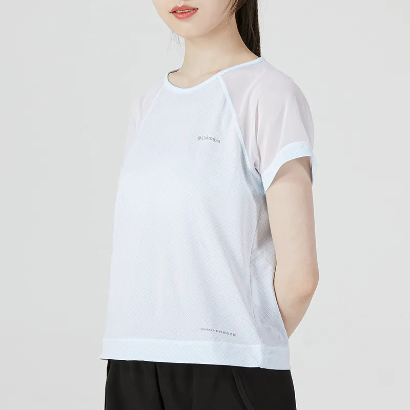 Columbia Raglan Sleeve T-Shirt Women's White-3