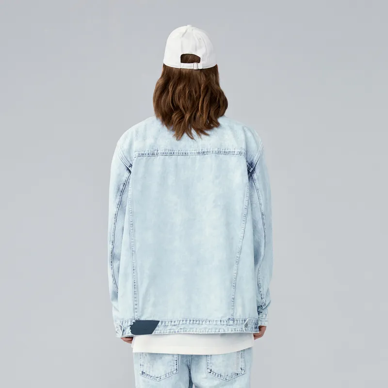 Guuka Denim Jacket Men's Light Blue-5