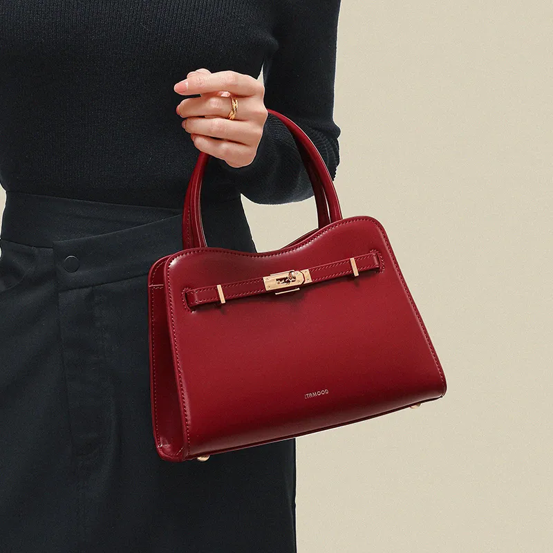 Miao Di Handbags Cathedral Red-2