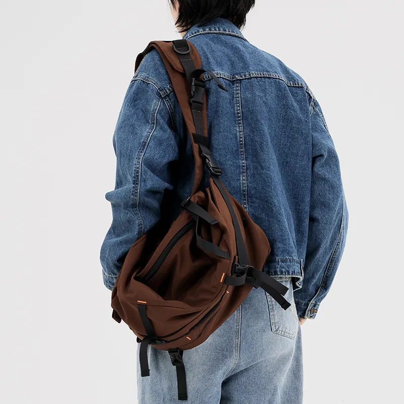 MYEDITION Messenger Bag, Gym Bag, Handbag, Shoulder Bag, Crossbody Bag, Outdoor Bag Nylon Fabric Multicolor Unisex-39