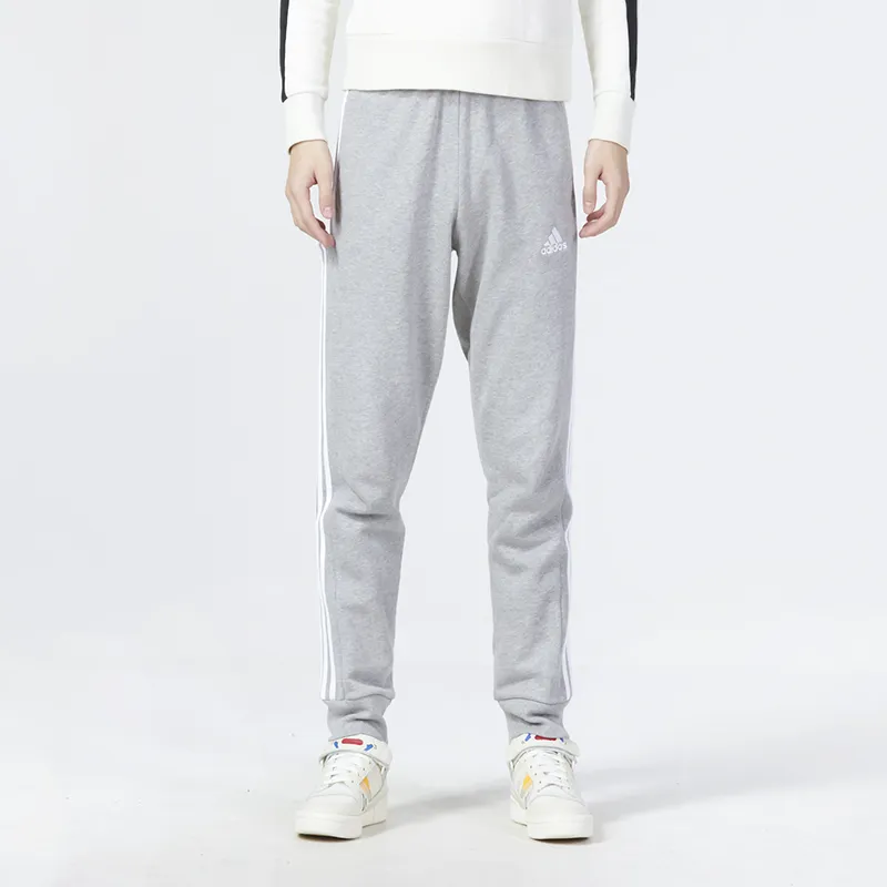 Adidas Knitted Sports Pants Men's Gray-2