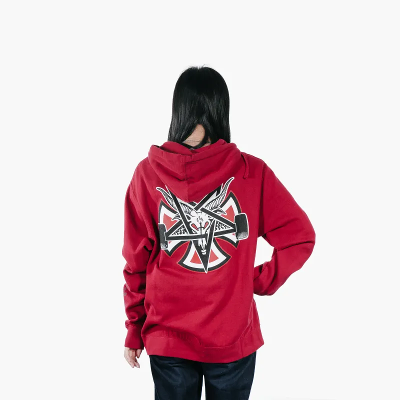 Thrasher X INDEPENDENT Sweatshirts Unisex Red-2