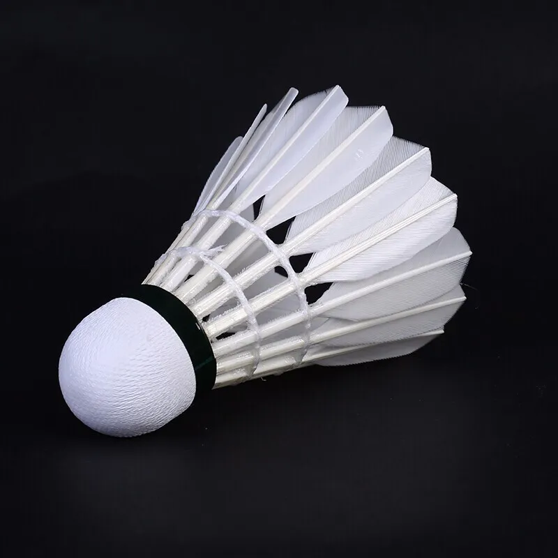 RSL Goose Feather Shuttlecock 12 Pack Goose Feather Match Ball, Training Shuttlecocks-4