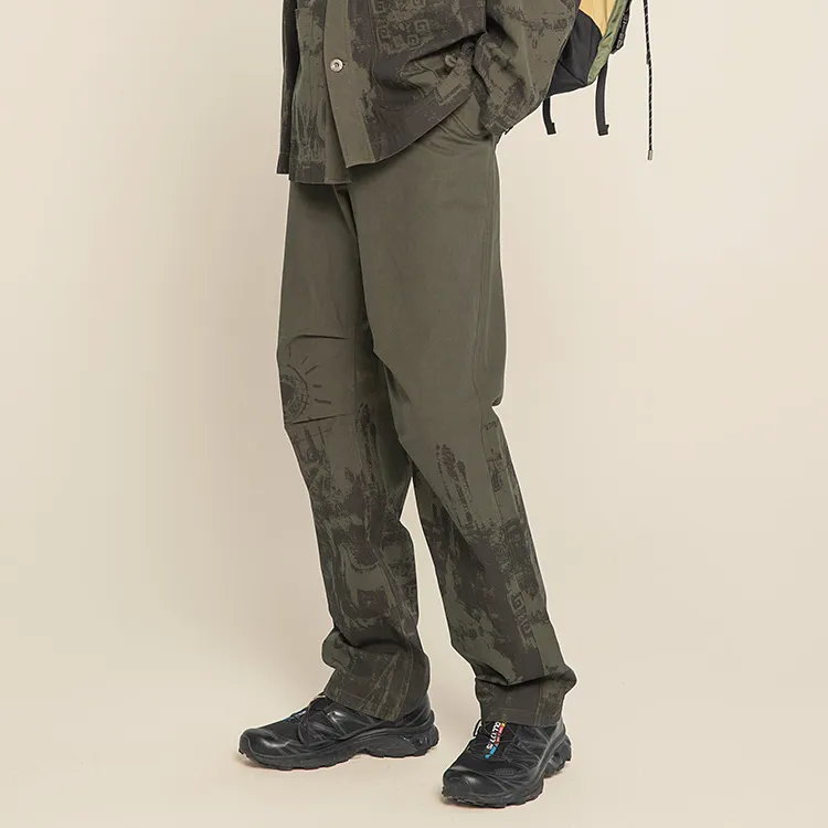 Penfield Straight Casual Pants Unisex Army Green-2