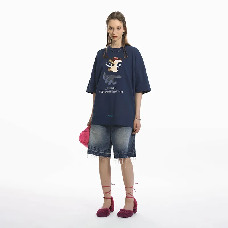 UNVESNO T Shirt Unisex Dark Blue-3