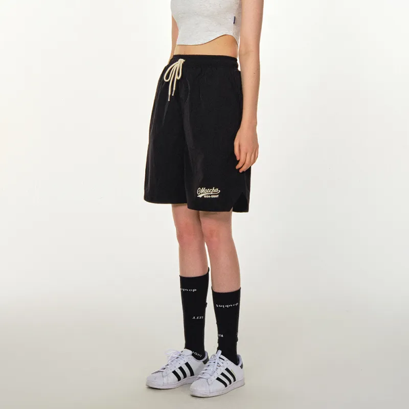 MATCHA STORY Goat Casual Shorts Unisex Black-5
