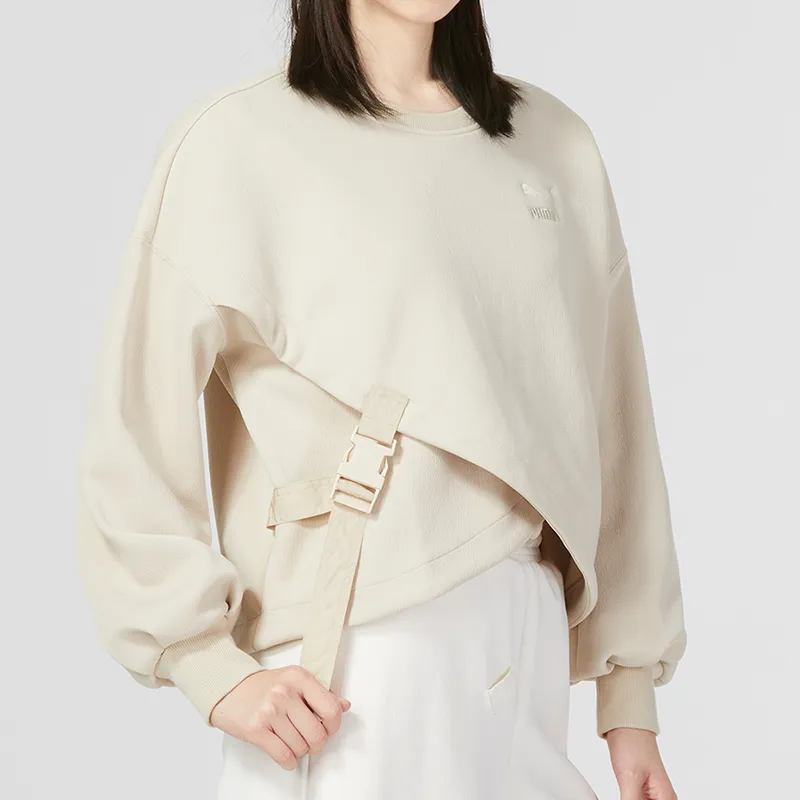 PUMA Sweatshirts Women's Khaki-4