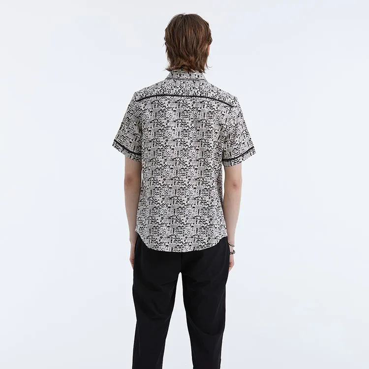 DAVID NAMAN Shirts Men Black/White-5