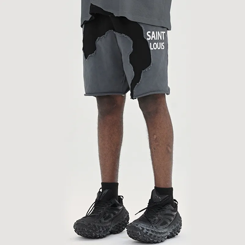 SSSAINT LOUIS Casual Shorts Unisex Gray-3