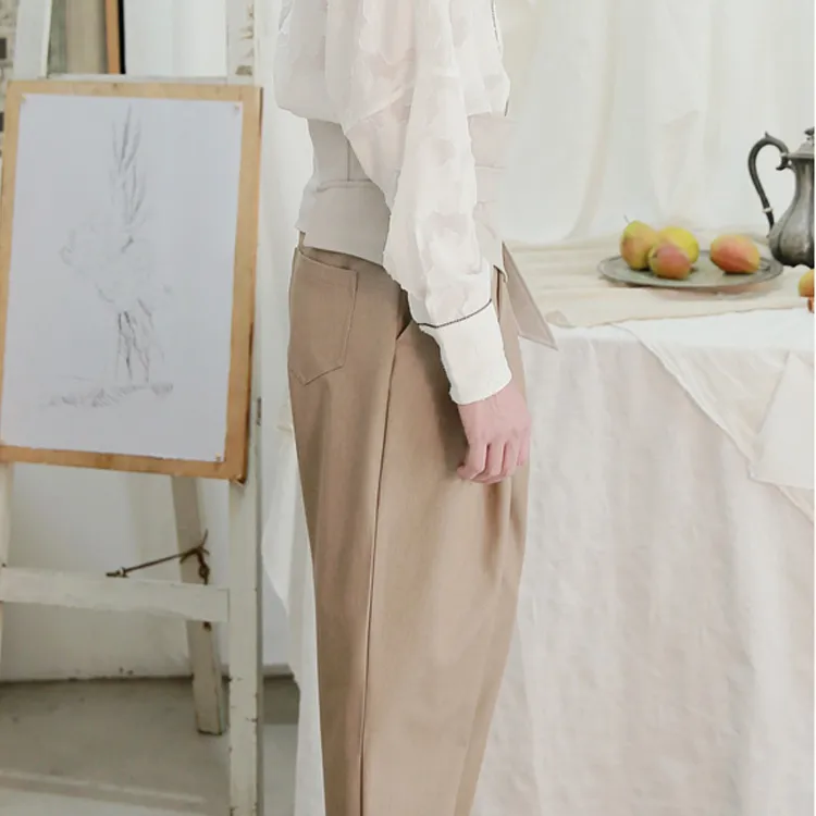 VALLEYOUTH Casual Pants Unisex Khaki-5