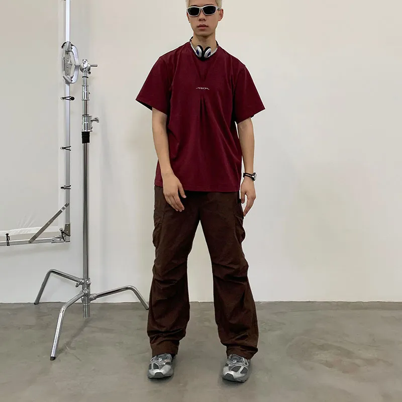 ROARINGWILD ARCH Cargo Pants Unisex Brown Red-5