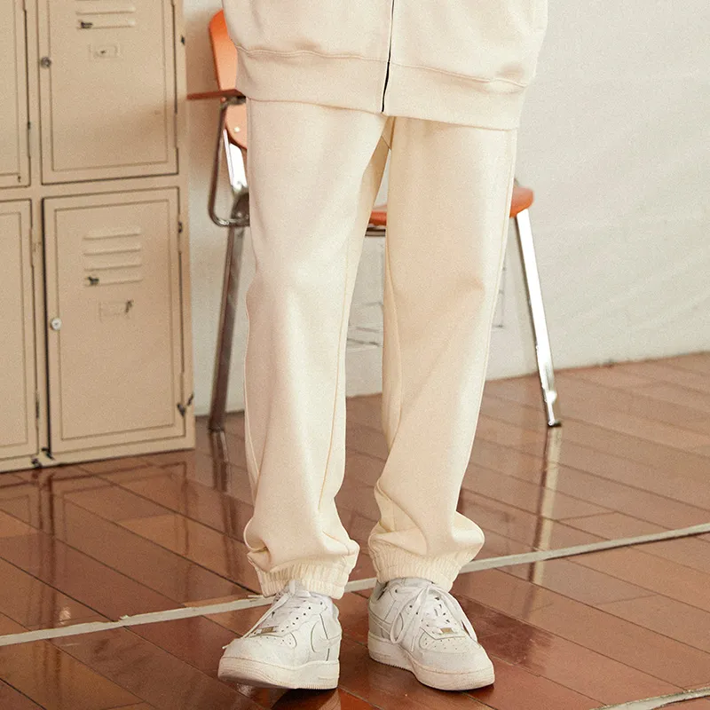 JUST VIBE Jogger Casual Pants Unisex Ecru-5