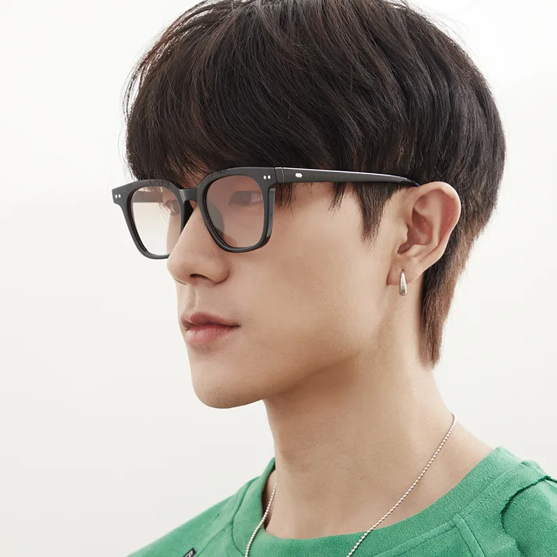 MUYKUY TR90 Square Sunglasses Unisex-21