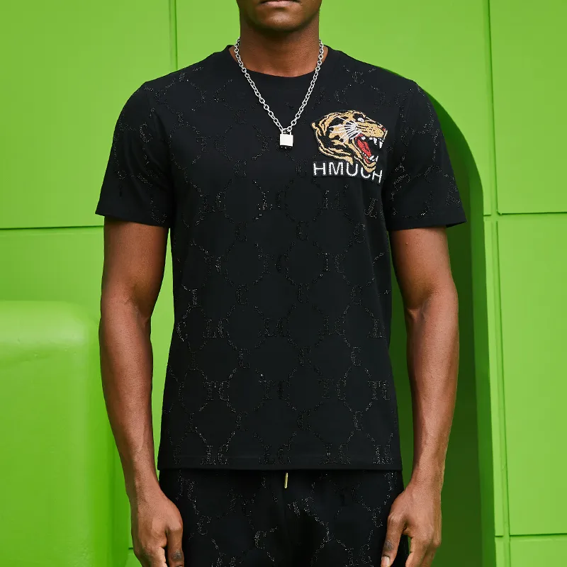 TCH T Shirts Unisex Black With Black Logo-2