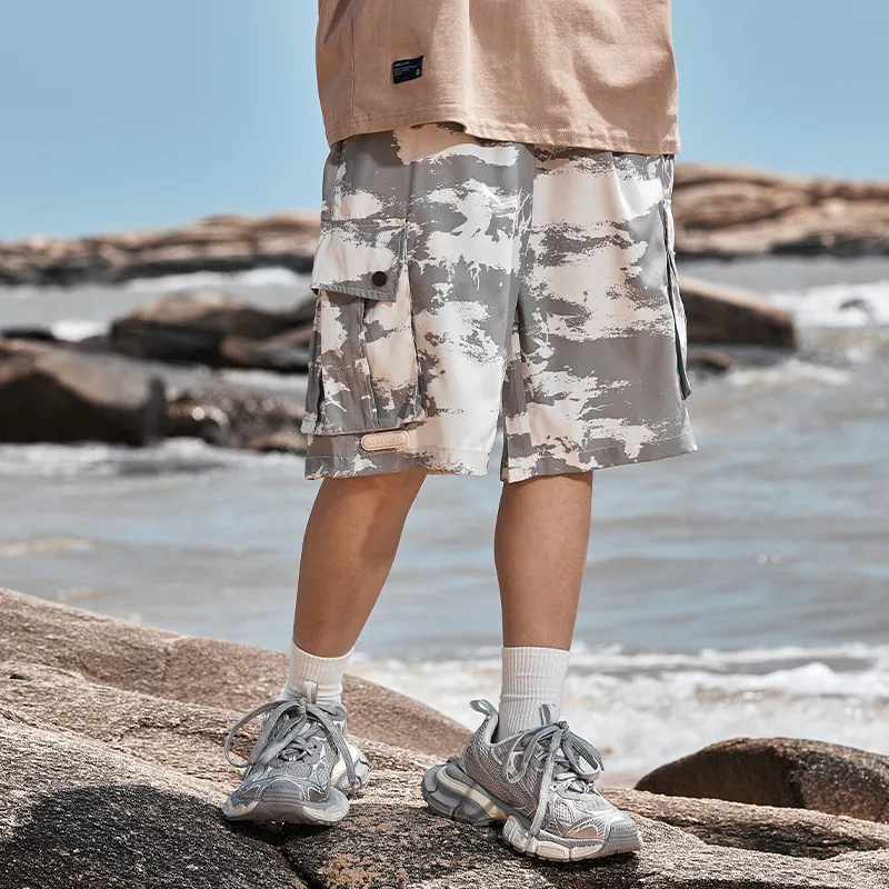 AMBER LIGHT AMBER LIGHT Mountain Outdoor Casual Shorts Unisex-13