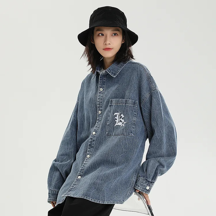 OLRIK Shirts Unisex Blue-3