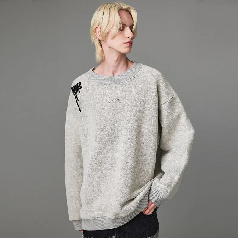 YLDP Sweatshirts Unisex Heather Gray-3