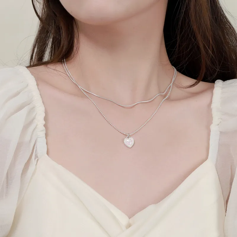 CLARKIA FLOWER S925 Silver Necklaces Women's-2