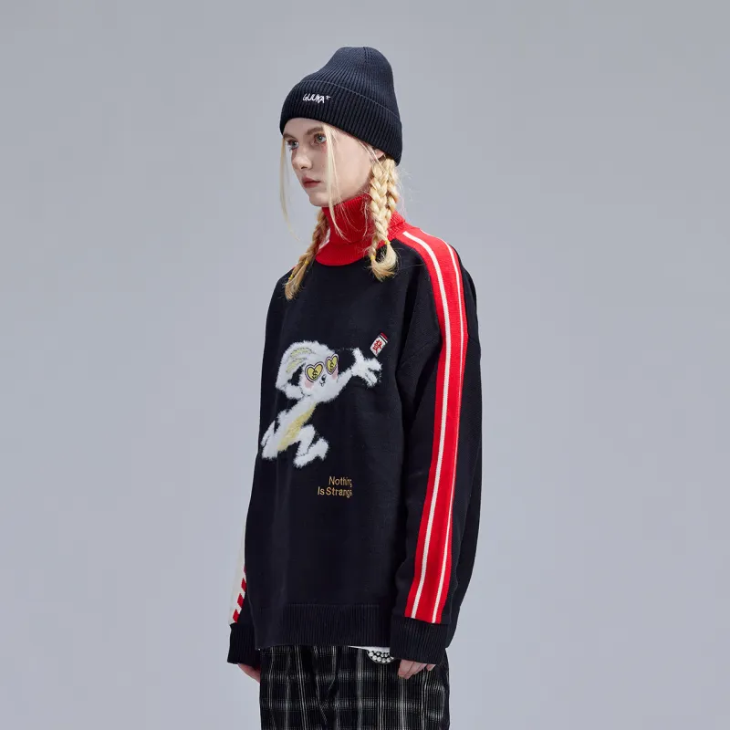 Guuka Loose Fit Knitwear Women's Black-7