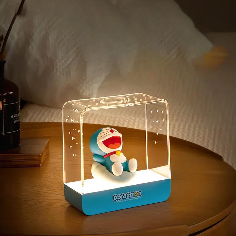 ROCK Doraemon Photo Frame Night Light Chibi Figures 12.2cm-17