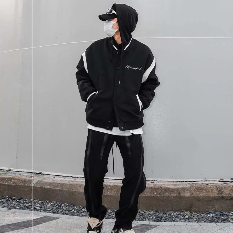 MIRACLE KILL Baseball Jacket Unisex Black-4