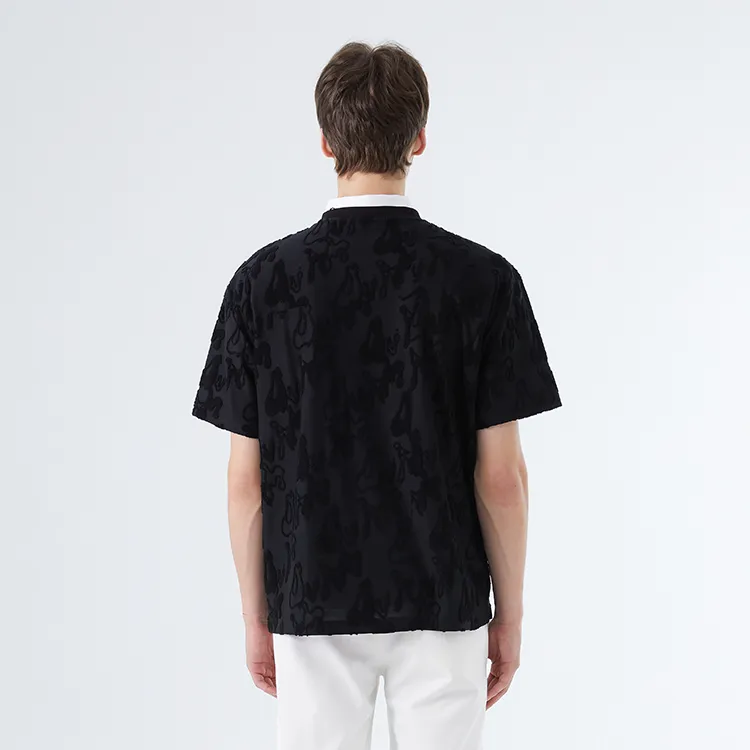 DAVID NAMAN T Shirts Men Black-5