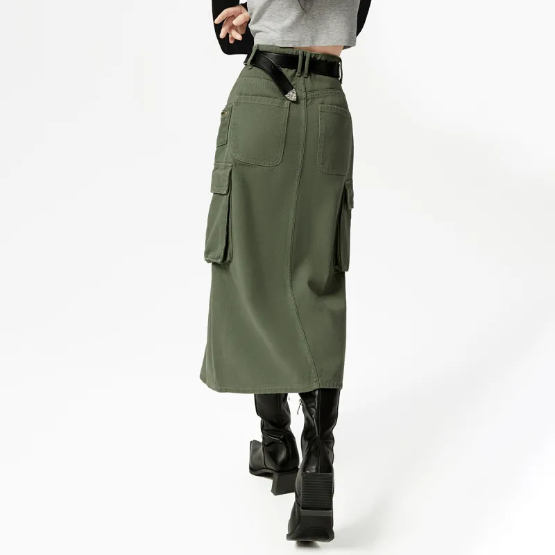 EPTISON WOMAN Denim Long Skirts Women's-11