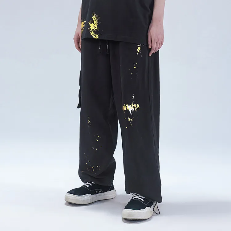 LAMLICKA Casual Pants Unisex Black-4
