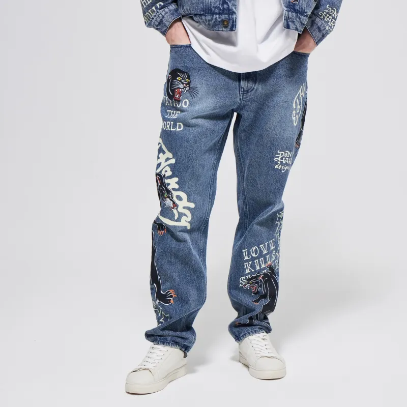 Ed Hardy Jeans Men Indigo E1PAM288-2