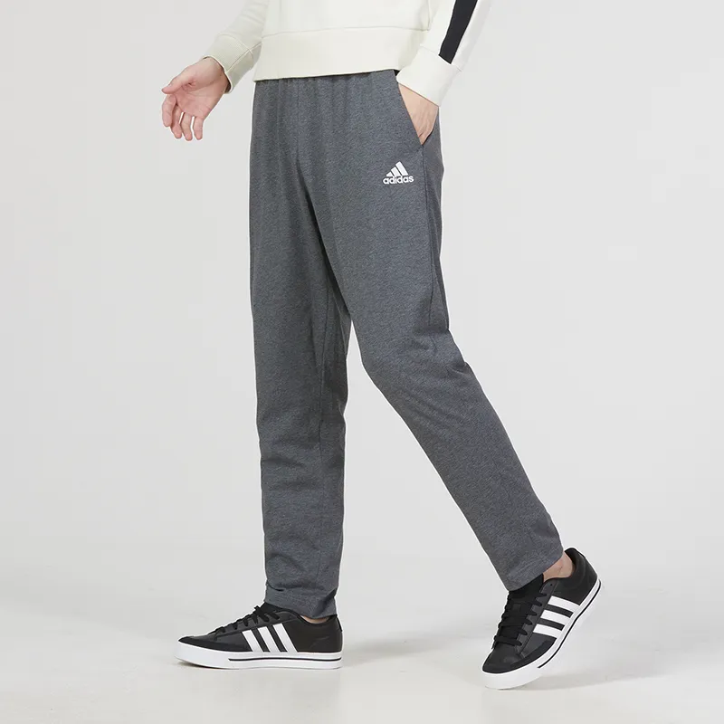 Adidas Knitted Sports Pants Men's Dark Gray-4