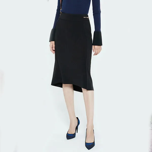 DKNY Casual Long Skirts Women's Black-2