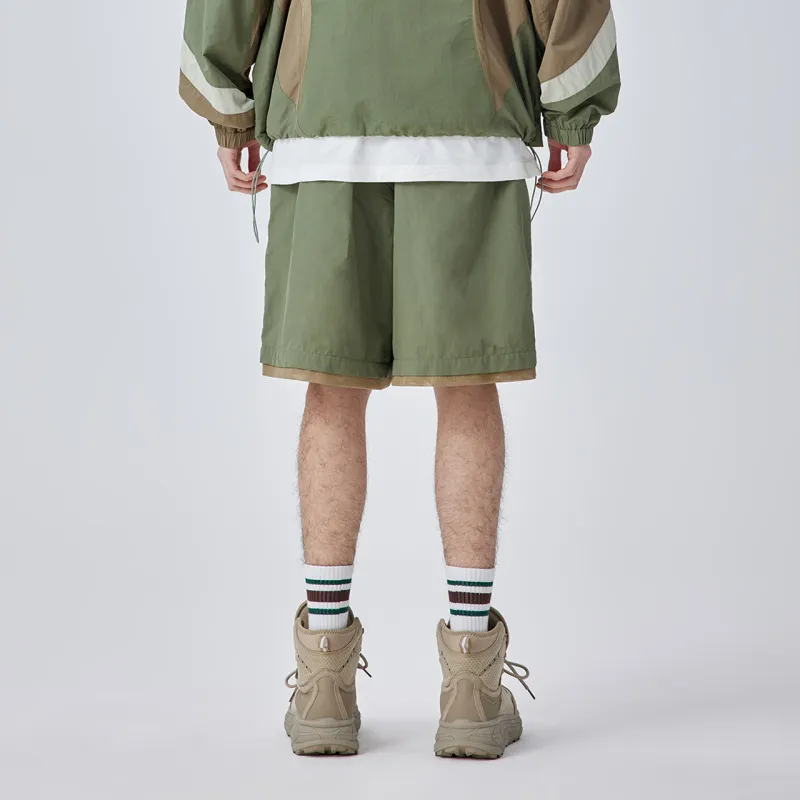 Guuka Casual Shorts Men Army Green-5