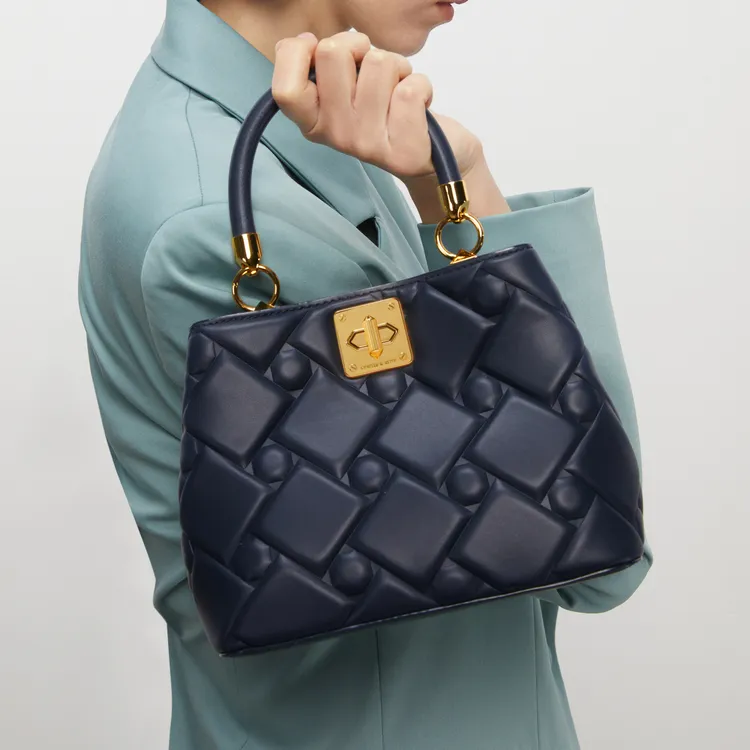 CHARLES&KEITH Fabric Small Ck Bag Kelly Bag Crossbody Handbag Small Size Women's Multicolor-13