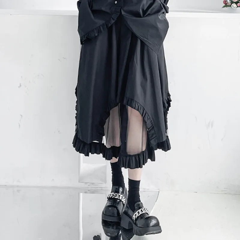BIENKIMIIYE SS22 Long Skirt Black-3