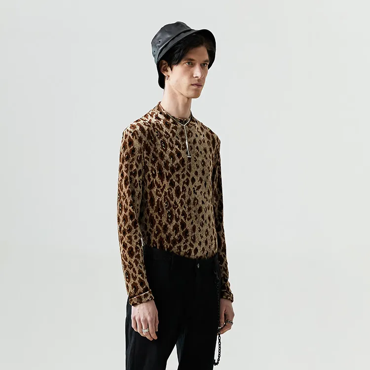 DAVID NAMAN T-Shirt Men's Leopard-5