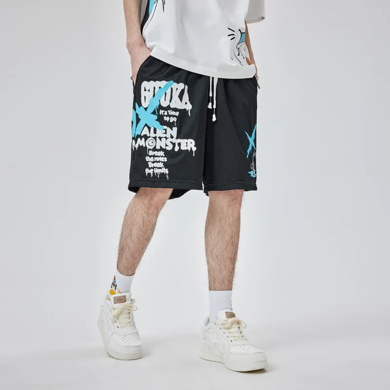 Guuka Casual Shorts Men Black-7