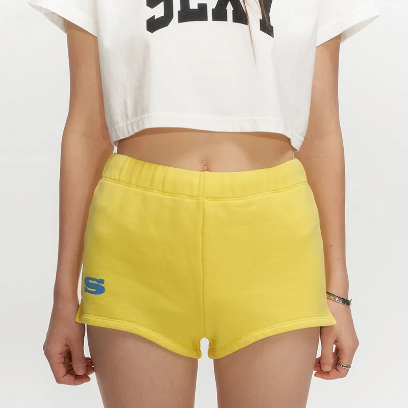 SMFK SS23 Casual Shorts Women's Lemon-3