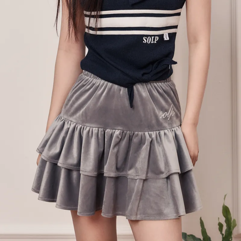 SOLP Casual Short Skirts Women's Dark Gray-3