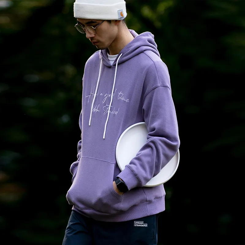 URBAN STANDARD Sweatshirts Men Purple-4