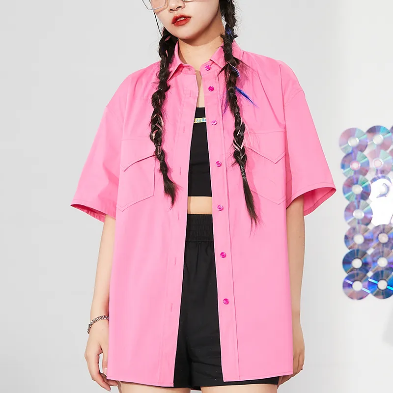 MITUAN Shirts Women's Rose Red-3
